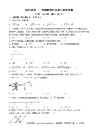 266，山东省日照市北京路中学2023-2024学年七年级下学期3月月考数学试题(无答案)