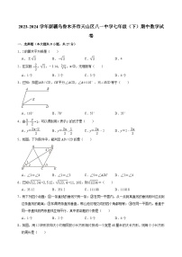 2023-2024学年新疆乌鲁木齐市天山区八一中学七年级（下）期中数学试卷