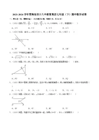 青海省西宁八中教育集团2023-2024学年七年级下学期期中考试数学试卷