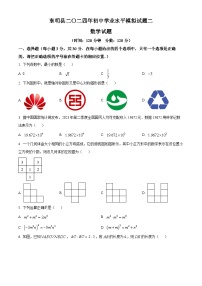 2024年山东省菏泽市东明县中考二模数学试题（原卷版+解析版）