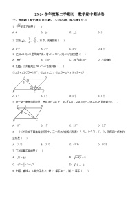 广东省肇庆市封开县封川中学2023-2024学年七年级下学期期中数学试题（原卷版+解析版）