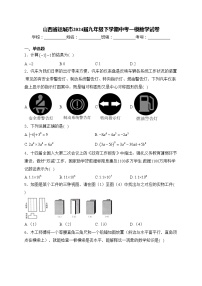 山西省运城市2024届九年级下学期中考一模数学试卷(含答案)