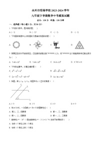 2024年湖南省永州市绍基学校中考模拟数学试题（原卷版+解析版）