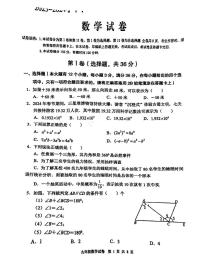 2024年四川省德阳市广汉市中考二模数学试题+