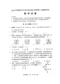 2024年四川省德阳市旌阳区中考二模考试数学试题