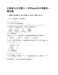 江西省九江市第十一中学2024年中考数学一模试卷