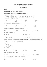 广西壮族自治区河池市宜州区2023-2024学年八年级下学期期中数学试题（原卷版+解析版）