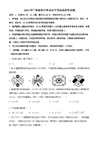 广东省江门市新会区葵城中学2023-2024学年九年级下学期月考数学考试试题（原卷版+解析版）