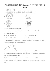 广东省深圳市福田区外国语学校2023-2024学年八年级下学期期中数学试题（原卷版+解析版）