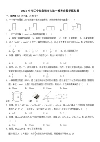 辽宁省盘锦市大洼区2024届九年级下学期中考考前一模模拟数学试卷(含答案)