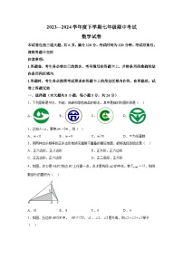 吉林省长春市朝阳区实验中学2023-2024学年七年级下册期中数学试题（含解析）