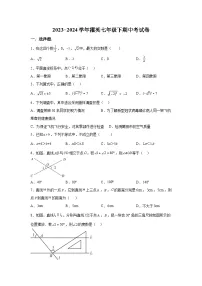 福建省莆田市城厢区莆田擢英中学2023-2024学年七年级下册期中数学试题（含解析）