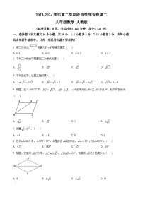 河北省廊坊市第十中学2023-2024学年八年级下学期期中数学试题（原卷版+解析版）