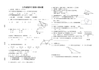 2024年春人教版七年级下册数学期中试题