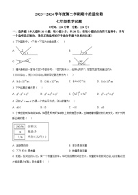 山东省菏泽市东明县2023-2024学年七年级下学期期中数学试题（原卷版+解析版）