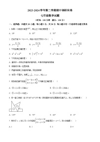 山东省聊城市2023-2024学年七年级下学期期中数学试题（原卷版+解析版）