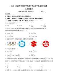 山东省临沂市罗庄区2023-2024学年九年级下学期期中考试数学试题（原卷版+解析版）