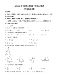 山东省烟台市莱州市2023-2024学年八年级下学期期中数学试题（原卷版+解析版）