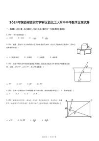 2024年陕西省西安市碑林区西北工大附中中考数学五模试卷