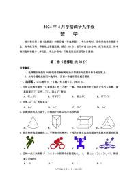 2024年四川省乐山市犍为县九年级调研考试数学试题