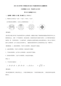 浙江宁波2024年下学期八年级数学期末复习试题