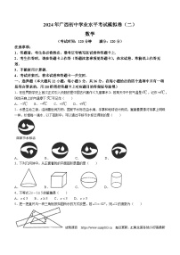 06，2024年广西壮族自治区河池市中考二模数学试题(无答案)