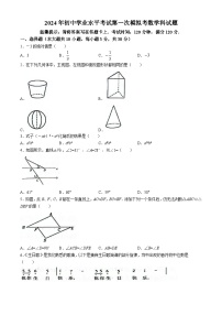 18，2024年广东省揭阳市中考一模数学试题