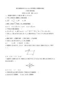 19，贵州省黔东南州榕江县朗洞镇初级中学2023-2024学年八年级下学期期中数学试卷