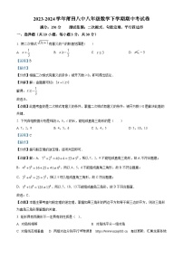 19，福建省莆田市荔城区莆田第八中学2023-2024学年八年级下学期期中数学试题