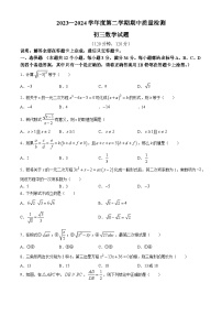 山东省烟台市牟平区2023-2024学年八年级下学期期中数学试题