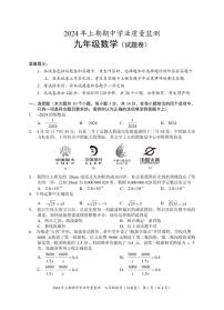 16， 湖南省永州市道县2023-2024学年九年级下学期期中考试数学试题(1)