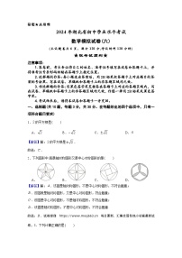 18，2024年湖北省初中学业水平考试数学模拟试卷(六)