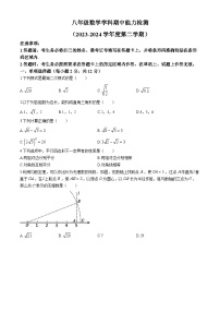 30，吉林省四平市铁西区2023-2024学年八年级下学期期中考试数学试题