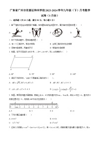 广东省广州市花都区和兴学校2023-2024学年九年级下学期月考数学试题（原卷版+解析版）