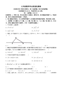 11，河北省保定市竞秀区2023-2024学年七年级下学期期中数学试题