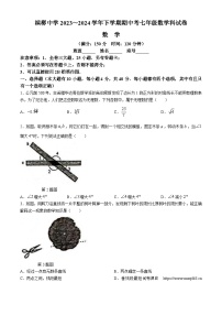 13，福建省厦门市槟榔中学2023-2024学年七年级下学期期中数学试题(无答案)