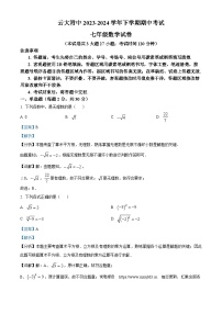 20，云南省云南大学附属中学2023-2024学年七年级下学期期中数学试题