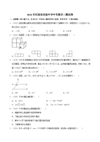 2024年河南省实验中学中考数学二模试卷