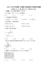 广东省广州外国语学校2023-2024学年七年级下学期期中数学试题（含解析）