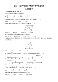 河南省许昌市襄城县2023-2024学年八年级下学期期中数学试题