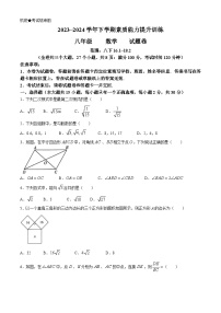 云南省昭通市绥江县2023-2024学年八年级下学期5月期中数学试题