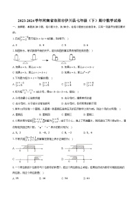 2023-2024学年河南省洛阳市伊川县七年级（下）期中数学试卷（含解析）