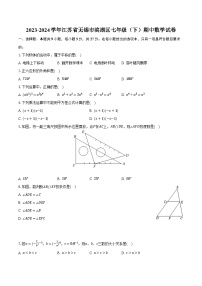 2023-2024学年江苏省无锡市滨湖区七年级（下）期中数学试卷（含解析）