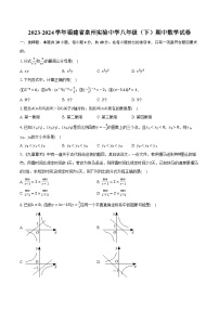 2023-2024学年福建省泉州实验中学八年级（下）期中数学试卷（含解析）