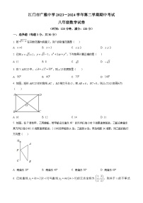 广东省江门市广雅中学2023-2024学年八年级下学期期中数学试题B卷（原卷版+解析版）