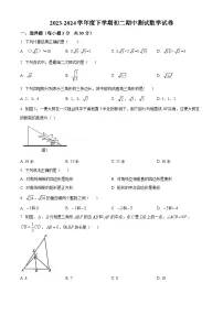 黑龙江省齐齐哈尔市第三十四中学2023-2024学年八年级下学期期中数学试题（原卷版+解析版）