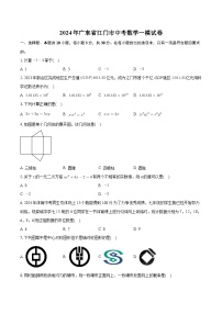 2024年广东省江门市中考数学一模试卷+