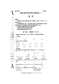 2024年陕西省商洛市山阳县中考二模数学试题