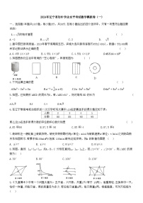 2024年辽宁省初中学业水平考试数学模拟卷（一)++数学++