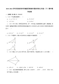 2023-2024学年河南省郑州市高新区枫杨外国语学校七年级（下）期中数学试卷